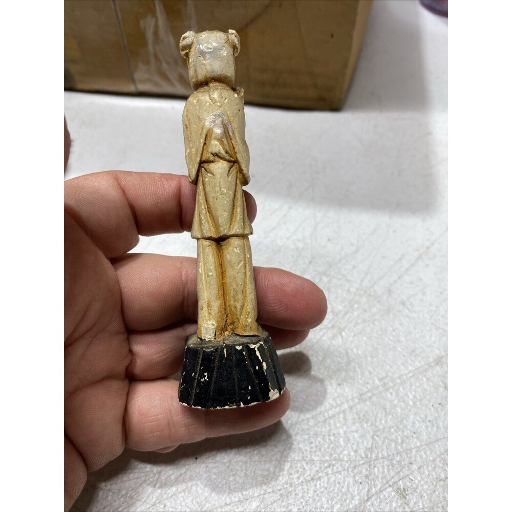 Vintage Mid-century Carved Chinese / Japanese Asian Man Woman Figurine Celluloid - Picture 14 of 16